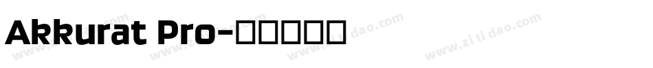 Akkurat Pro字体转换